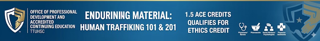 Enduring Material: Human Trafficking Series Banner