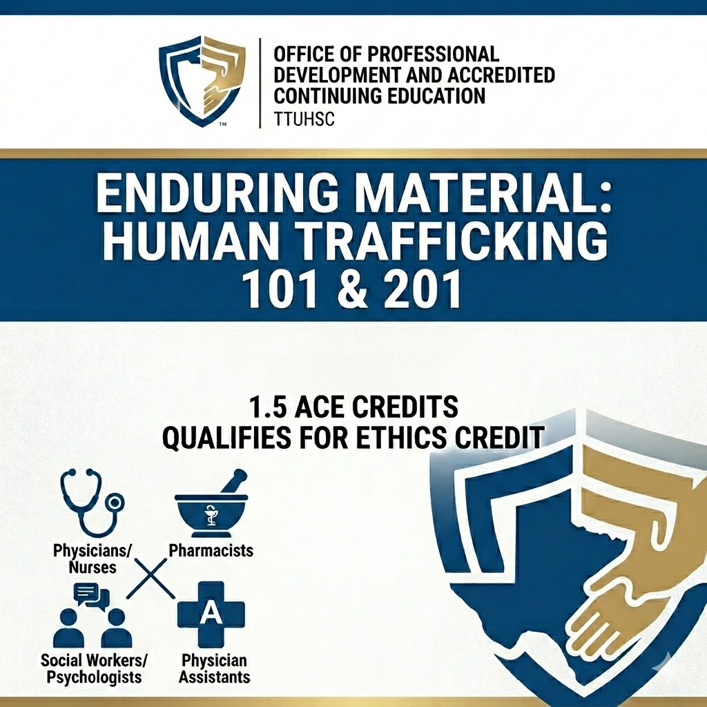 Enduring Material: Human Trafficking Series Banner